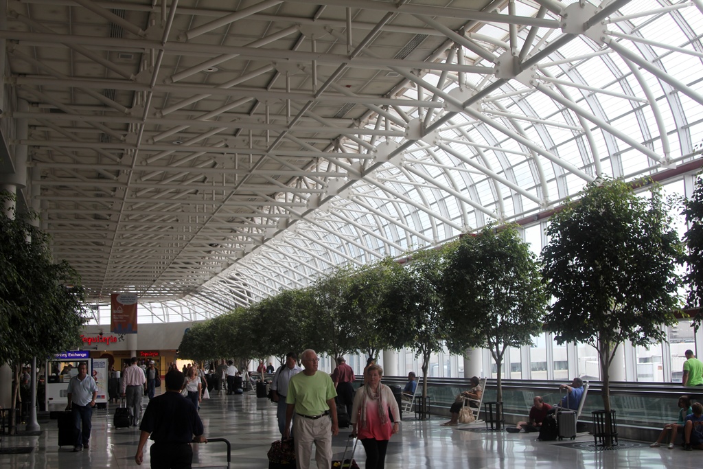Inside Charlotte Terminal Building
